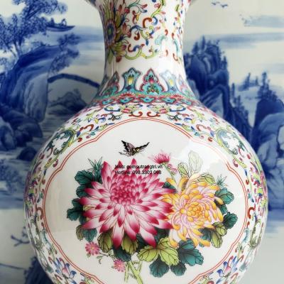 Bình Hoa Dây Họa Tiết Tứ Quý